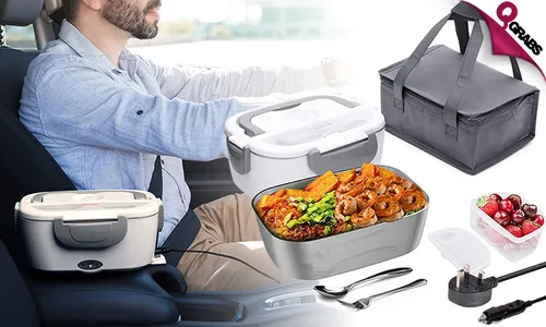 Portable Electric Heating Lunch Box for Office & Cars!